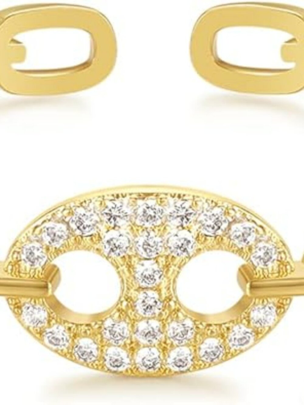 New Gold Cuff Bangle Bracelet 14K Gold Plated Adjustable Open Cuff Bracelet
